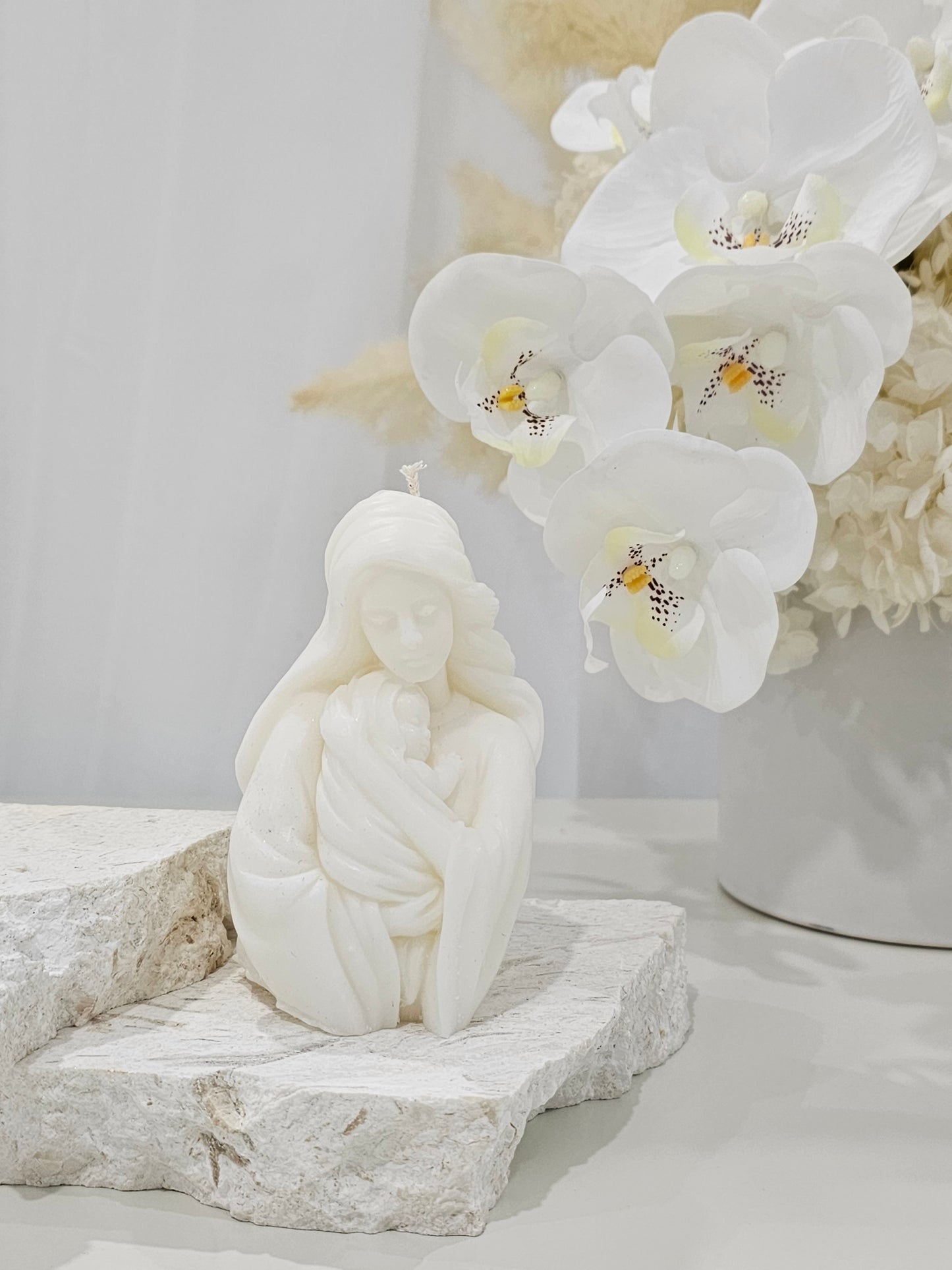 Mother Mary and Child Candle