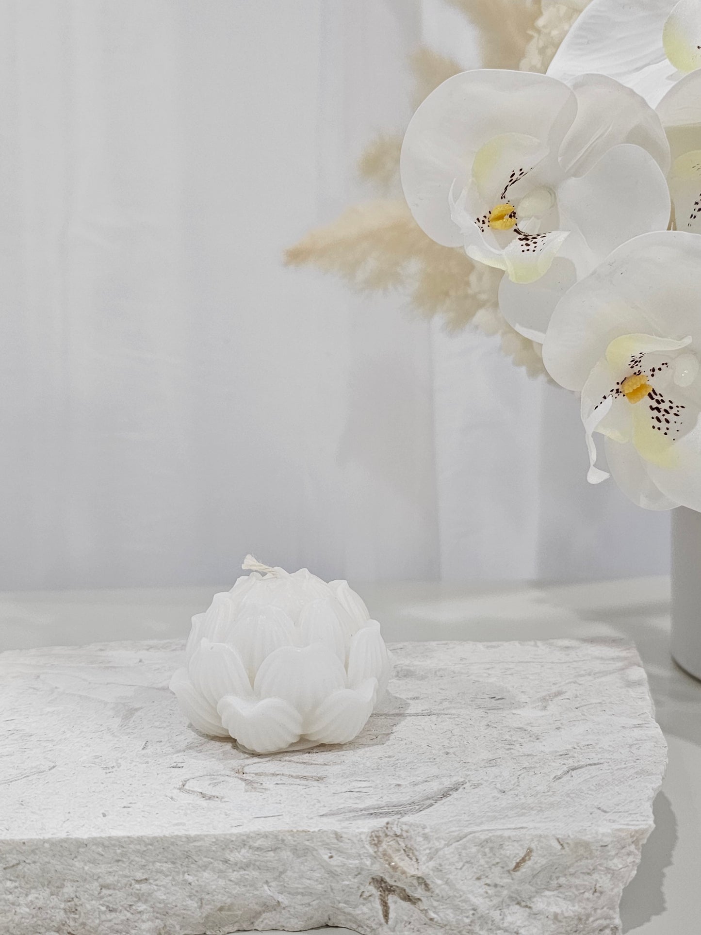 Small Lotus Flower Candle