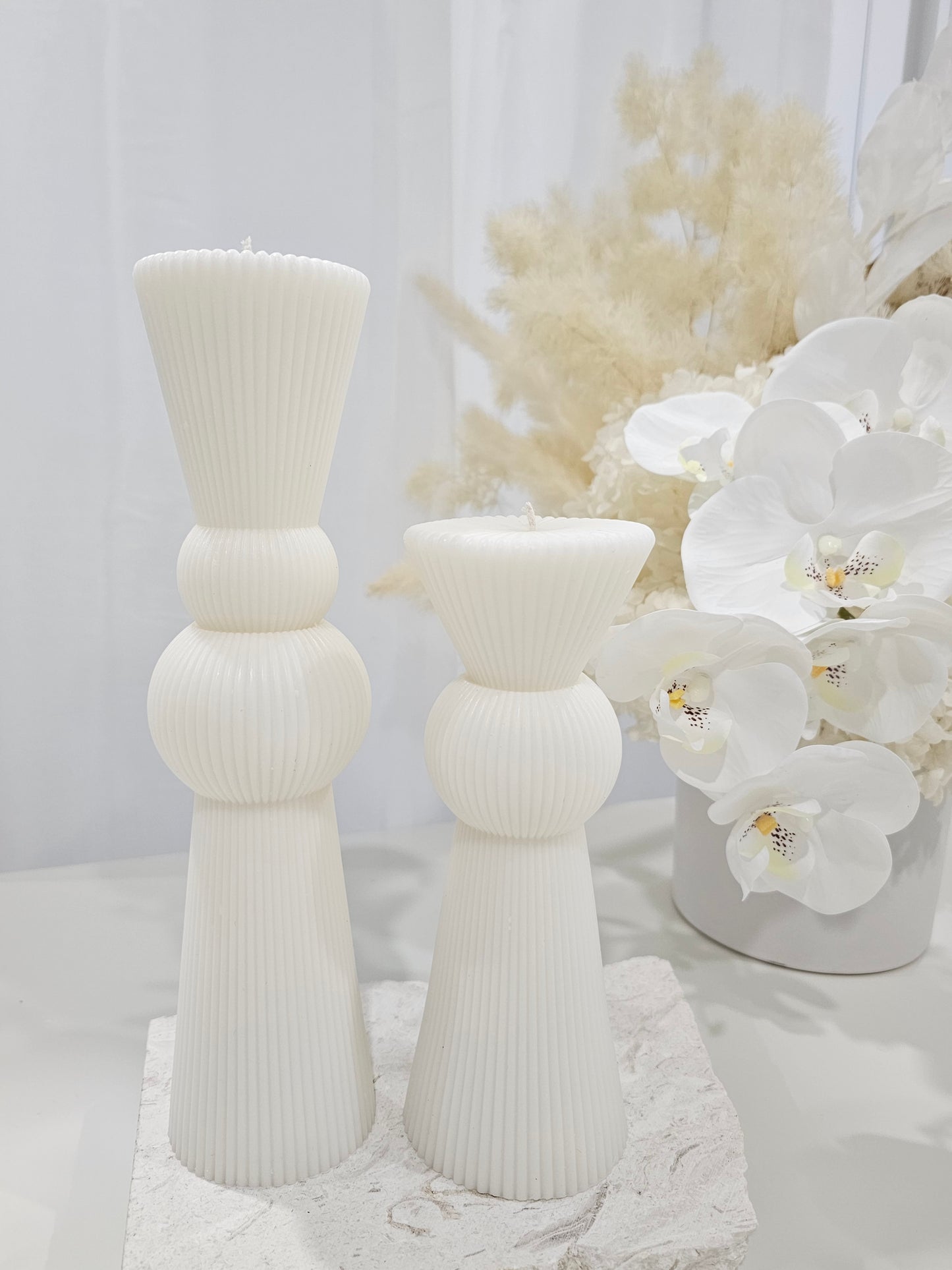 Ribbed Vase Candle