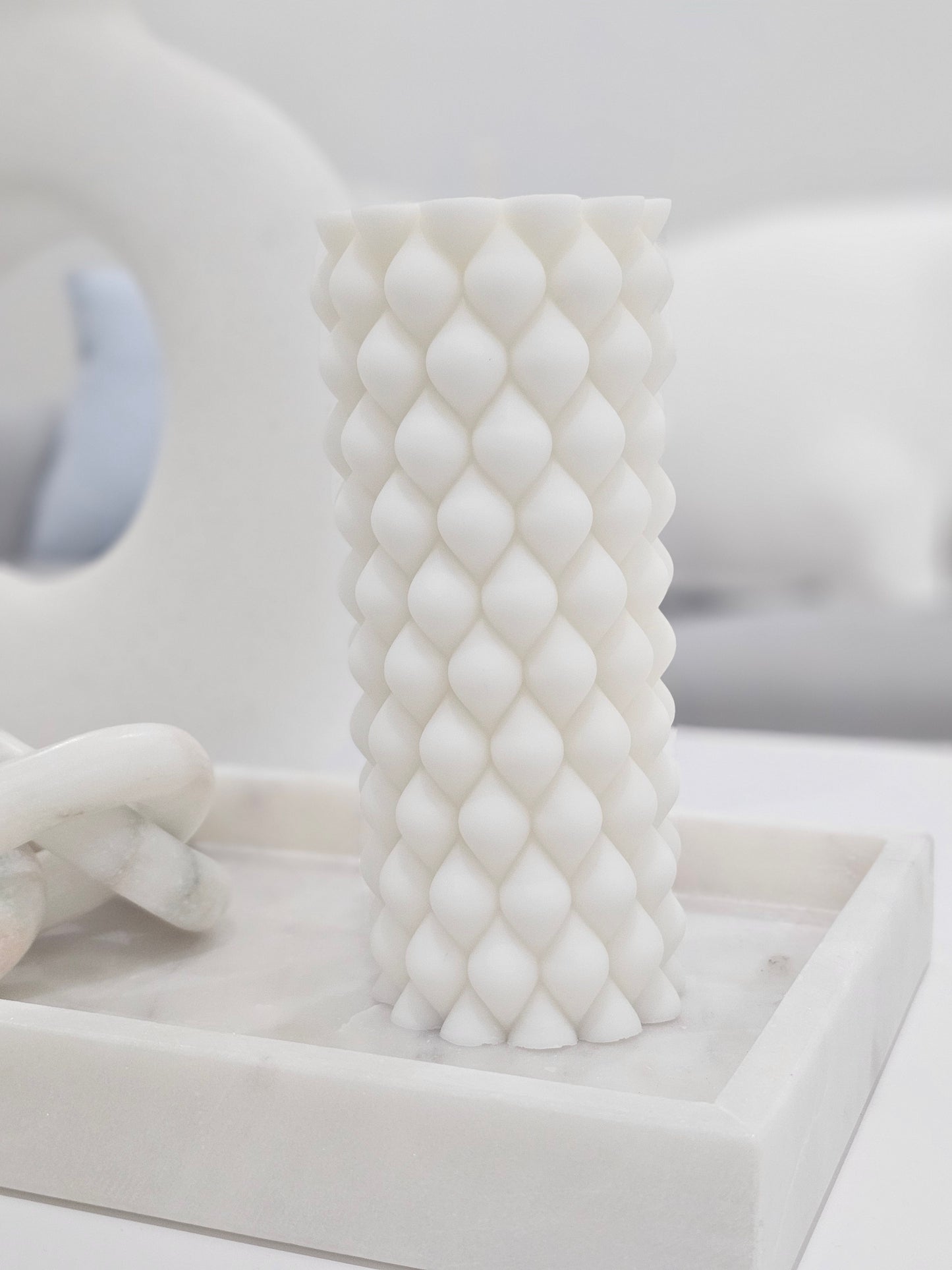 Braid Pillar Candle