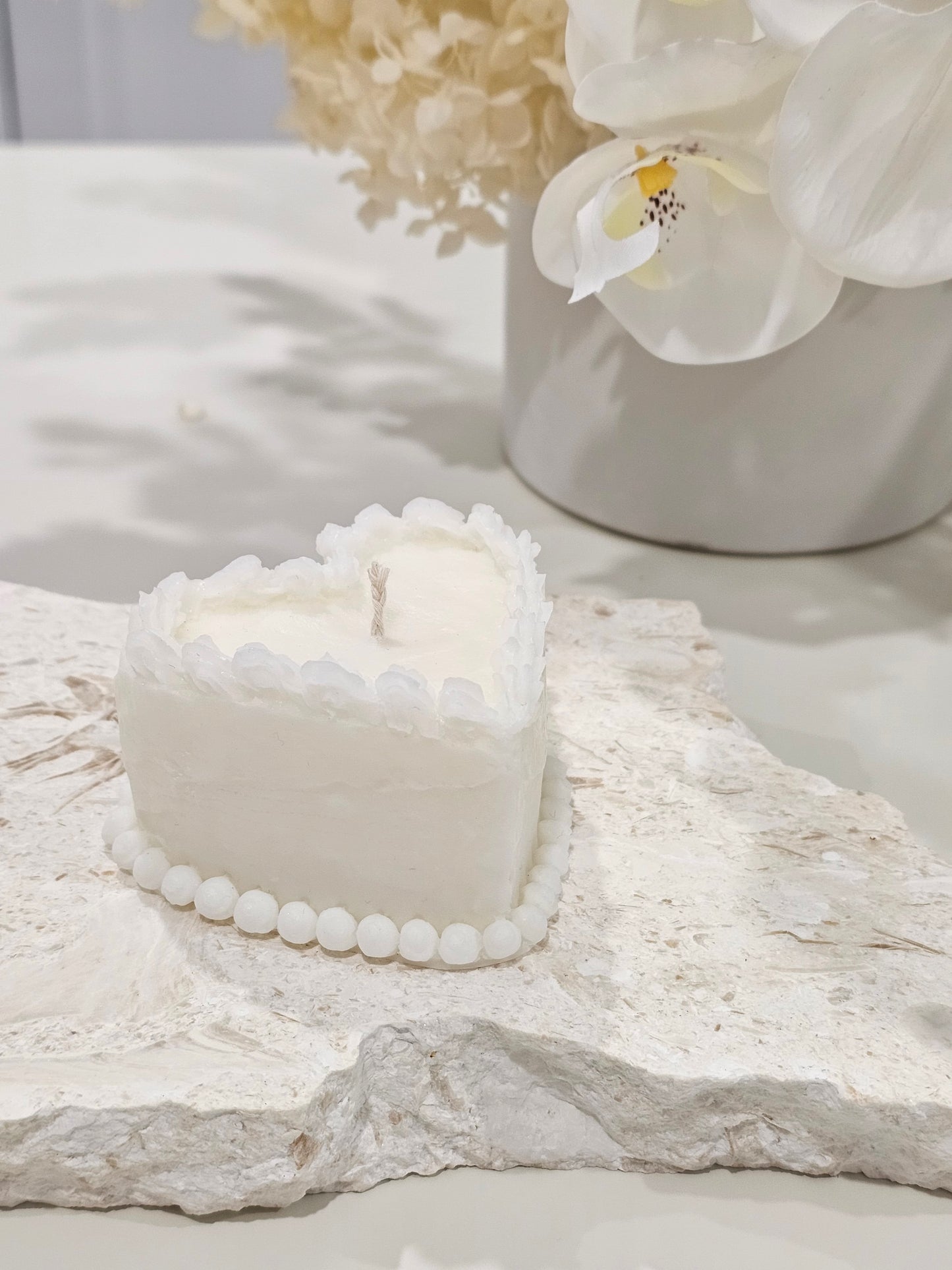 Heart Cake Candle