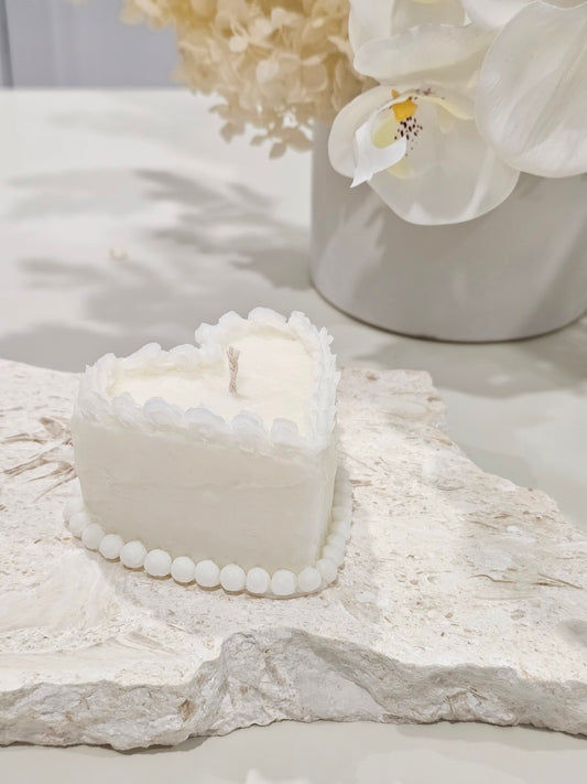 Heart Cake Candle
