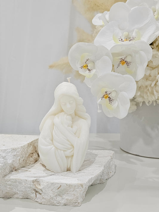 Mother Mary and Child Candle
