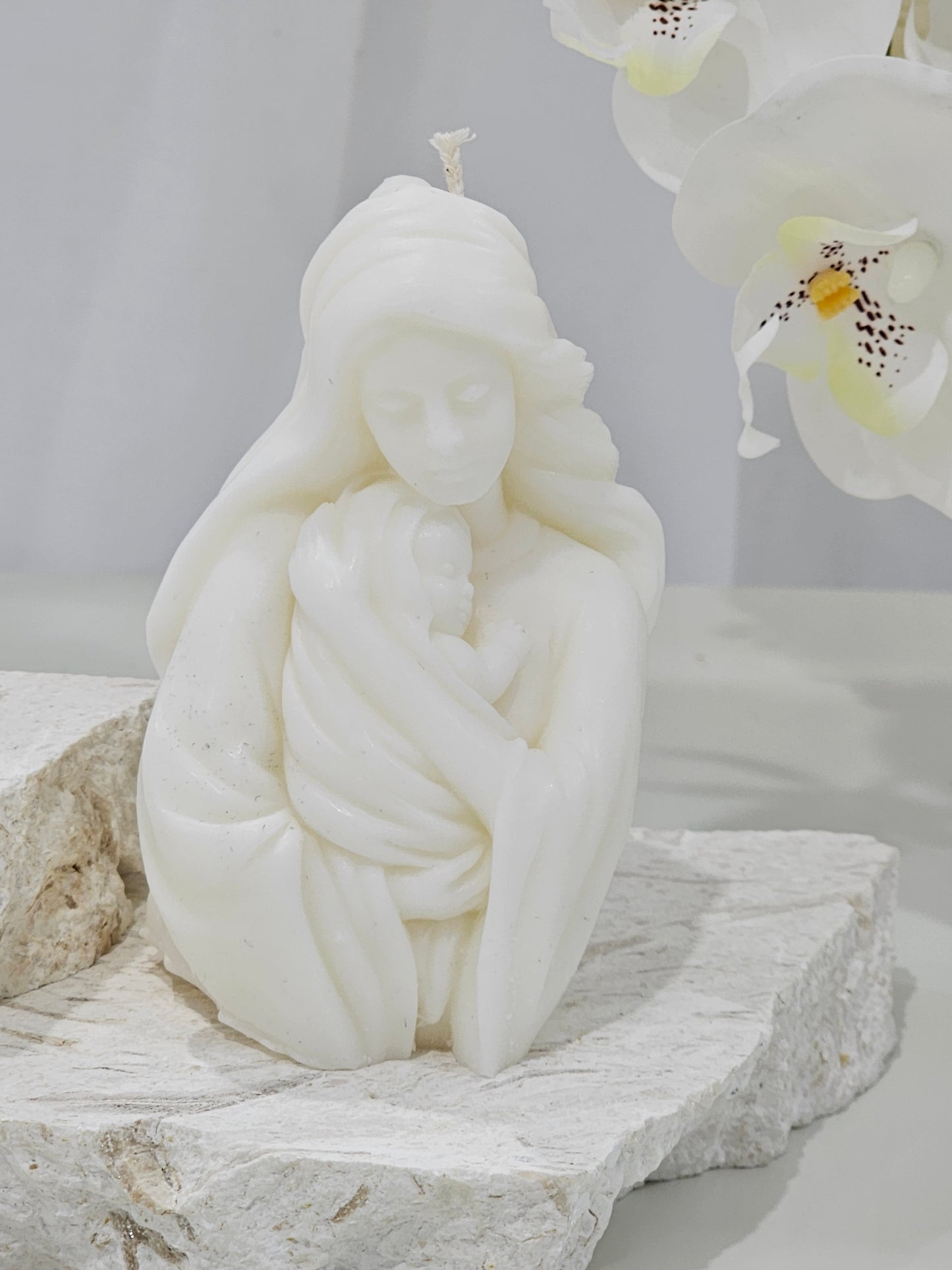 Mother Mary and Child Candle