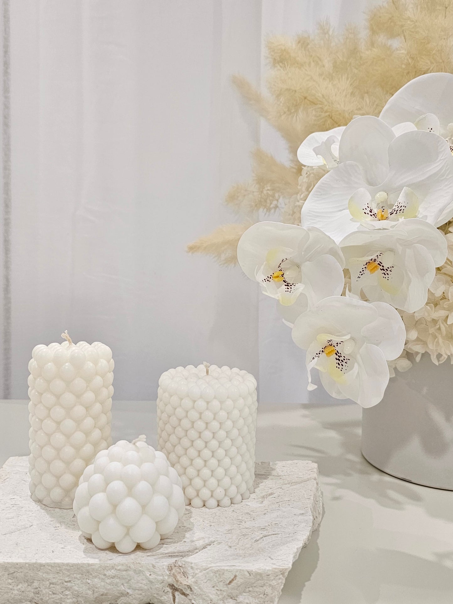 Pearl Pillar Set Candle