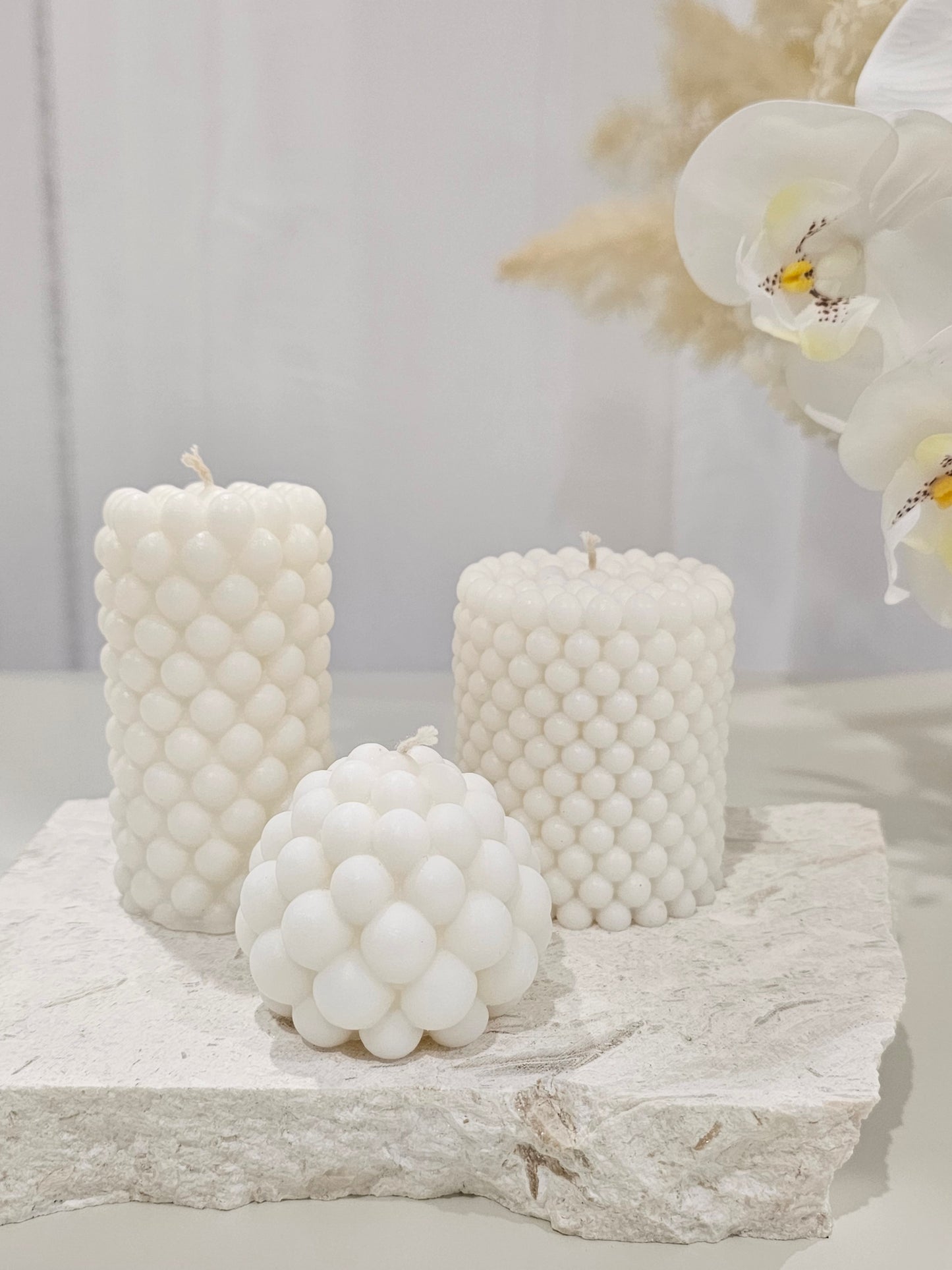 Pearl Pillar Set Candle