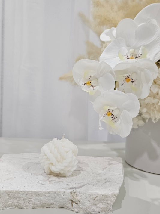 Small Wool knot Candle
