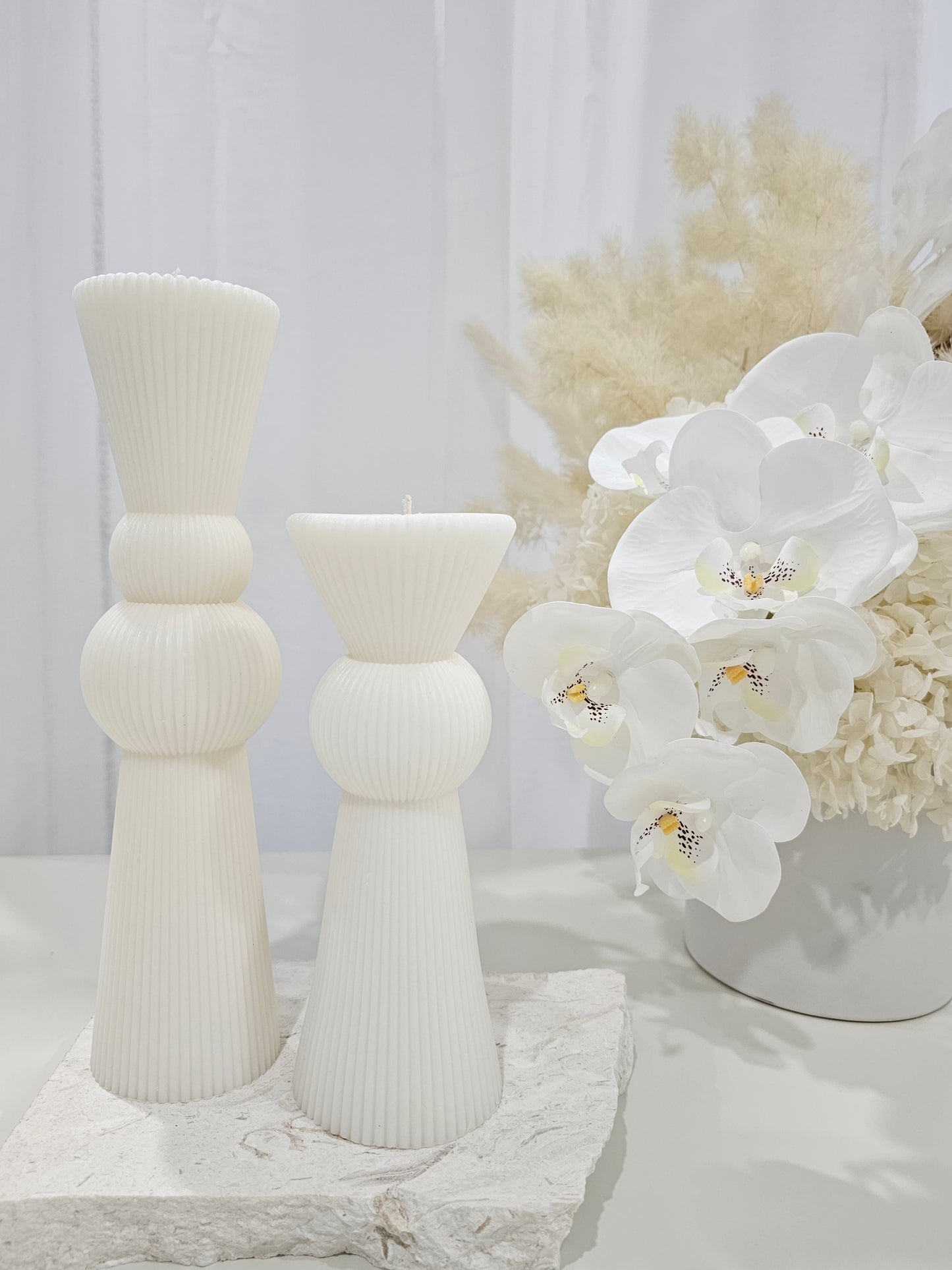 Ribbed Vase Candle