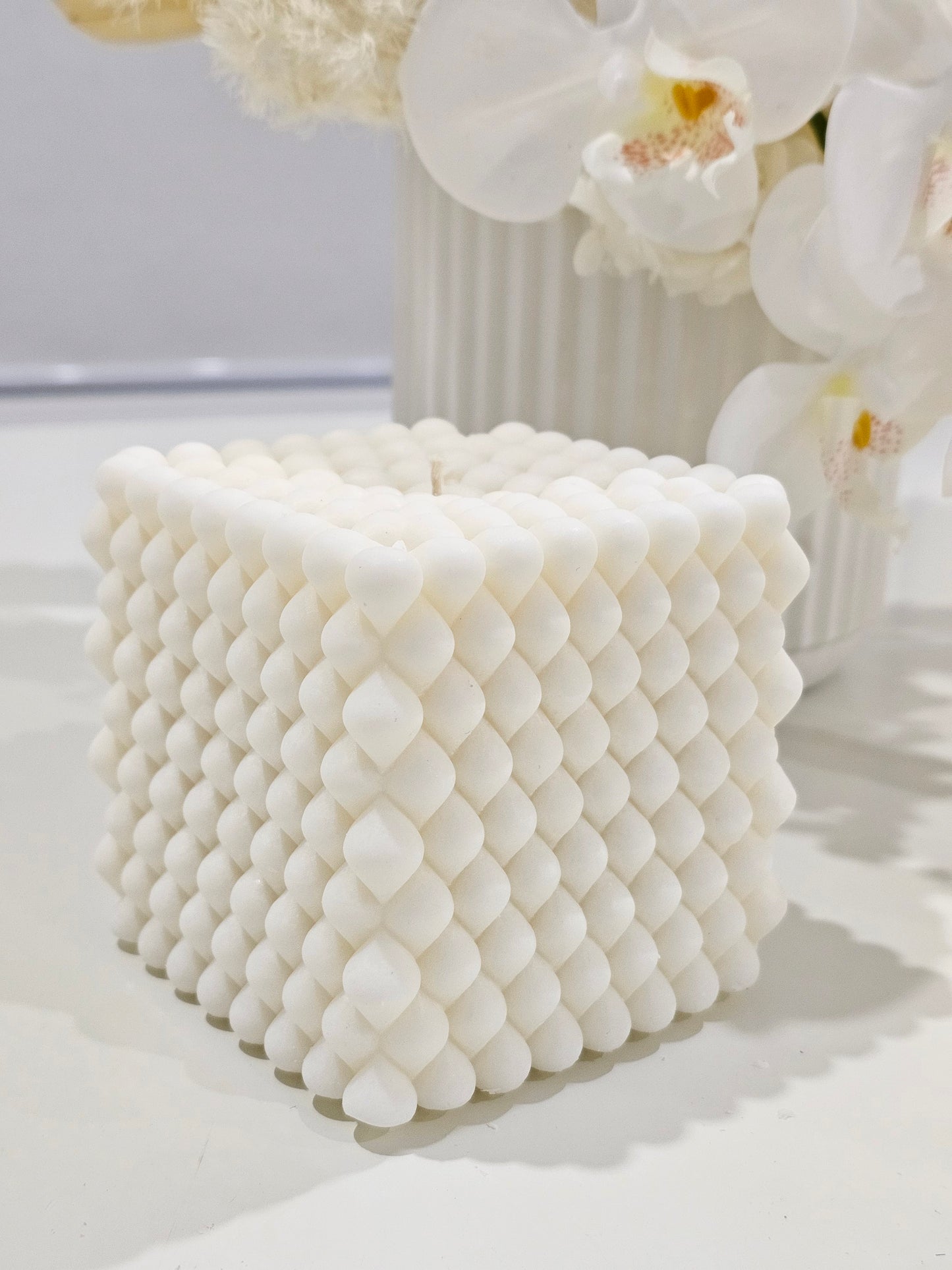 Braid Cube Candle