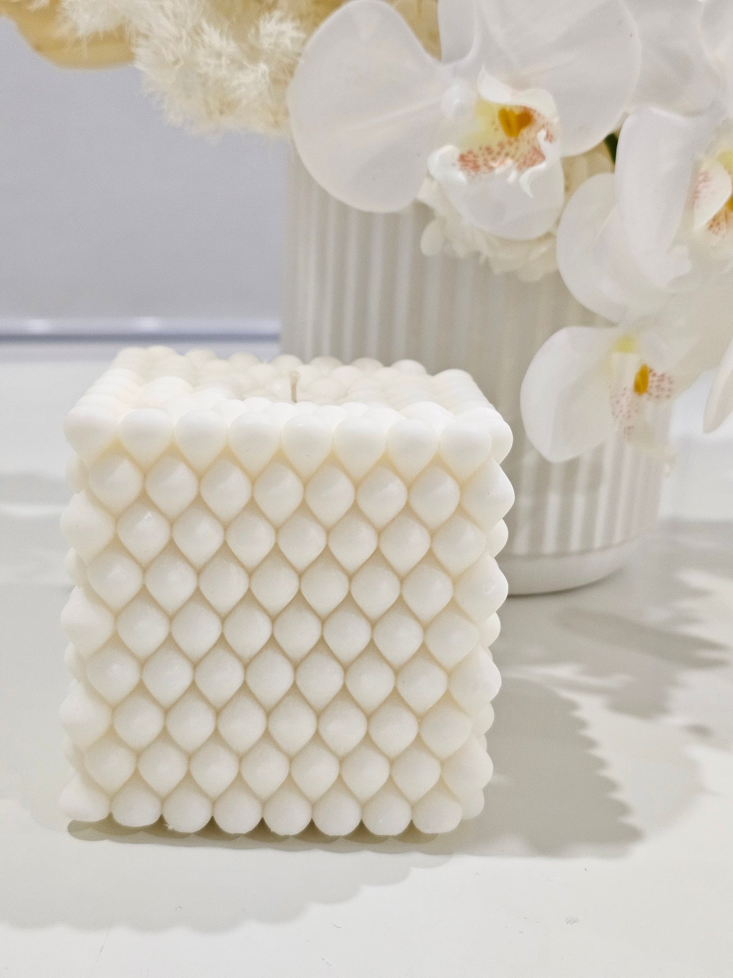 Braid Cube Candle