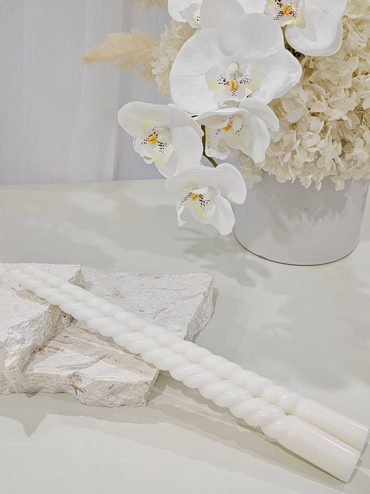 Long Twist Taper Candle